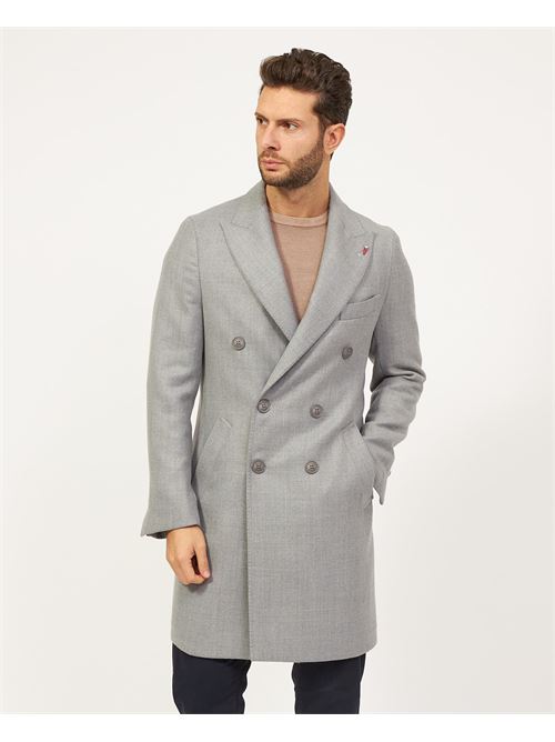 Cappotto lungo doppiopetto Mulish in misto lana MULISH | CPS7007/Q-FARENIGHTGRIGIO CHIARO